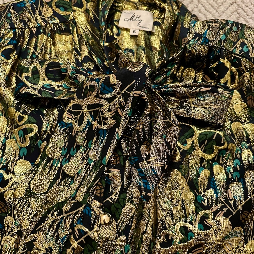 Elegant Milly Metallic Thread Blouse View 2